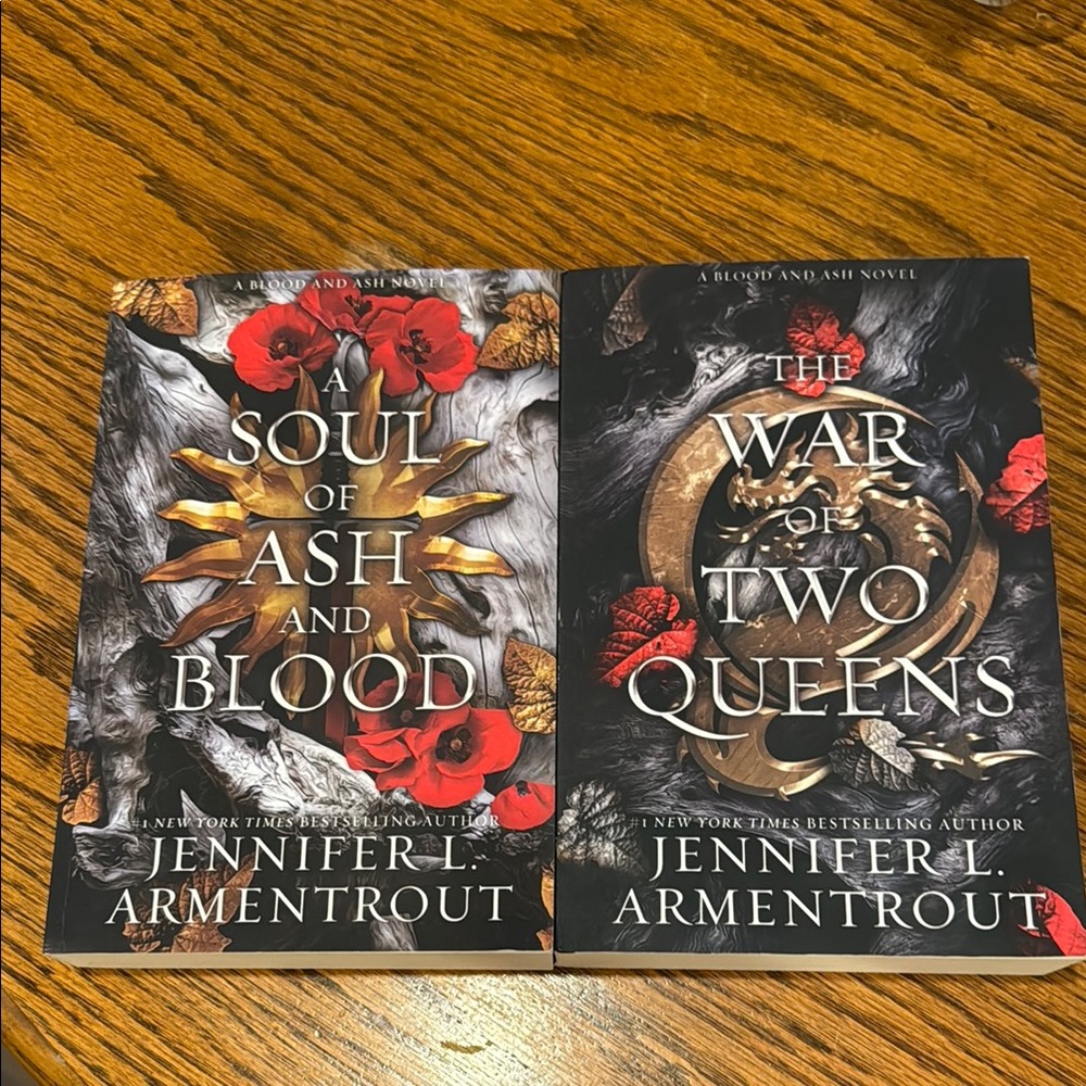 A Soul of Ash and Blood & The War of Two Queens Books